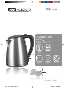 Manual OBH Nordica 6480 Fashion Kettle