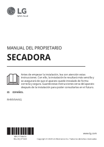 Manual de uso LG RH90V5AV6Q Secadora