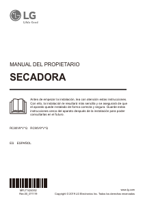 Manual de uso LG RC80V9AV4Q Secadora