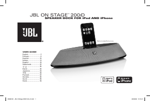 Mode d’emploi JBL On Stage 200iD Station d’accueil