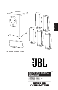 Mode d’emploi JBL SCS 260.5/230 Système home cinéma