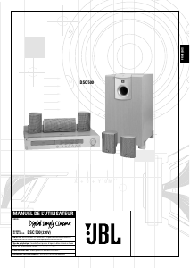 Mode d’emploi JBL DSC500 Système home cinéma