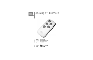 Manual de uso JBL On Stage II Control remoto