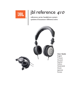 Manual JBL Reference 410 Headphone