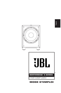 Mode d’emploi JBL E250P Caisson de basses