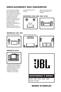 Mode d’emploi JBL E60 Haut-parleur