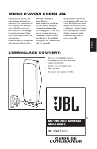 Mode d’emploi JBL SCSSAT300 Haut-parleur