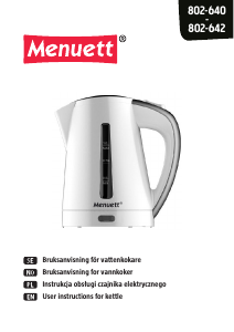 Manual Menuett 802-642 Kettle