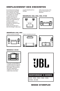 Mode d’emploi JBL E100 Haut-parleur