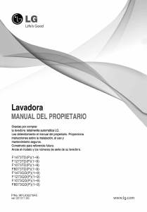 Manual de uso LG F1273QD Lavadora
