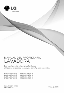 Manual de uso LG F1294TD Lavadora