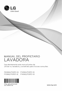 Manual de uso LG F1296TDP7 Lavadora