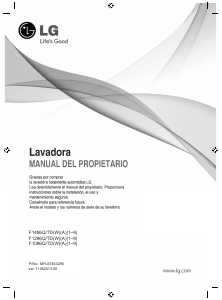 Manual de uso LG F1496TDWA3 Lavadora