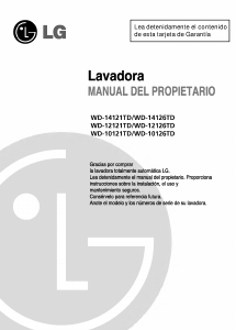 Manual de uso LG WD-10121TD Lavadora