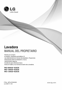 Manual de uso LG WD-10600SDS Lavadora
