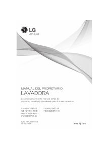 Manual de uso LG WD-10700MD Lavadora