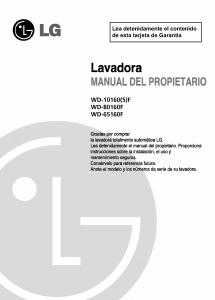 Manual de uso LG WD-80160FU Lavadora