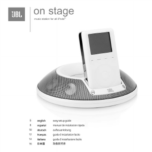 Manual JBL On Stage Speaker Dock