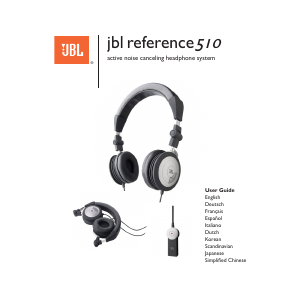 Handleiding JBL Reference 510 Koptelefoon