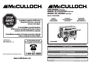 Mode d’emploi McCulloch FG6000MK Générateur