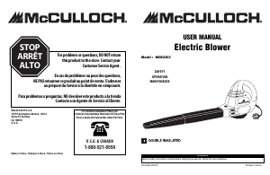 Mode d’emploi McCulloch MCB2203 Souffleur