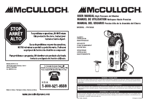 Manual de uso McCulloch FH180A Limpiadora de alta presión