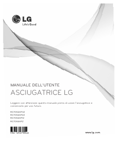 Manuale LG RC7055AP2Z Asciugatrice