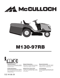 Manual de uso McCulloch M13097RB Cortacésped