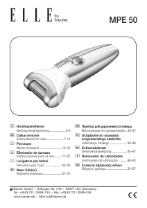 Manual Beurer MPE 50 Remoção de calo