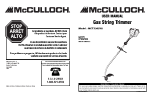 Handleiding McCulloch MCT3362VA Grastrimmer