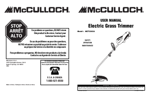 Handleiding McCulloch MCT2303A Grastrimmer