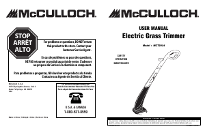 Handleiding McCulloch MCT2024 Grastrimmer