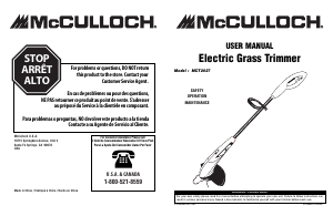 Manual de uso McCulloch MCT2027 Cortabordes