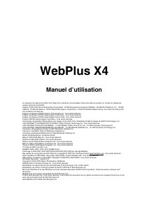 Mode d’emploi Serif WebPlus X4
