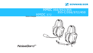 Mode d’emploi Sennheiser HMDC 372 Headset