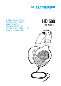 Manual Sennheiser HD 590 Prestige Headphone