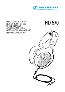 Bedienungsanleitung Sennheiser HD 570 Kopfhörer