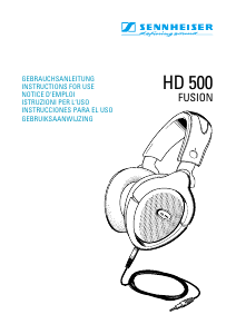 Mode d’emploi Sennheiser HD 500 Fusion Casque