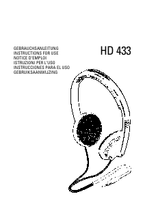Manual de uso Sennheiser HD 433 Auriculares