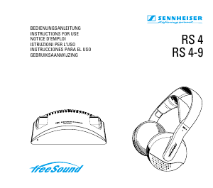 Handleiding Sennheiser RS 4 Koptelefoon