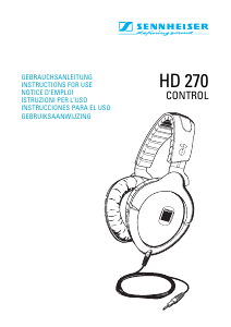 Mode d’emploi Sennheiser HD 270 Control Casque