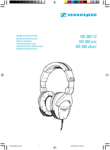 Handleiding Sennheiser HD 280 Pro Koptelefoon