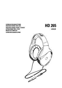 Bedienungsanleitung Sennheiser HD 265 Linear Kopfhörer