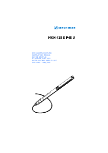 Handleiding Sennheiser MKH 418 S P48 U Microfoon