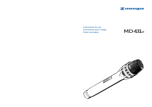 Manual Sennheiser MD 431-II Microphone