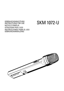 Handleiding Sennheiser SKM 1072-U Microfoon