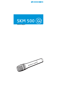 Mode d’emploi Sennheiser SKM 500 G2 Microphone