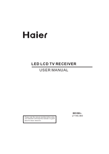 Manuale Haier LT19C360 LED televisore