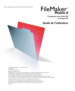 Mode d’emploi FileMaker Mobile 8