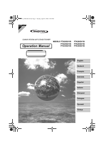 Mode d’emploi Daikin FTX25GV1B Climatiseur